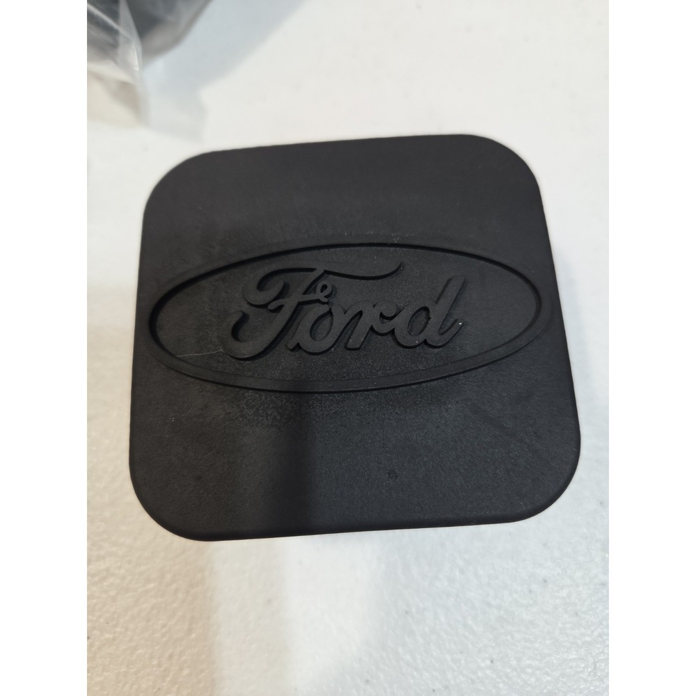 Ford Logo 2" Trailer Hitch Receiver Cover Cap Black Rubber New
